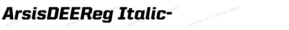 ArsisDEEReg Italic字体转换
